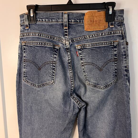 Levi's 550 High Rise Tapered Leg Relaxed Fit Jeans Size 10 - Picture 3 of 10